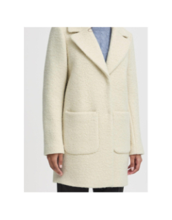 Manteau en laine ihstipa beige femme - Ichi