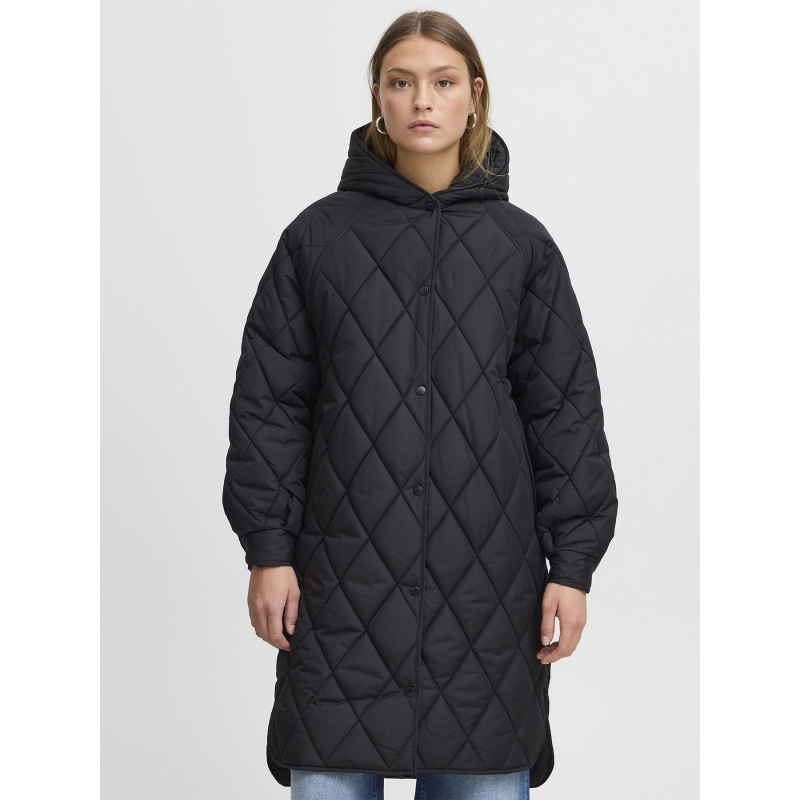 Doudoune longue hansa noir femme - Ichi