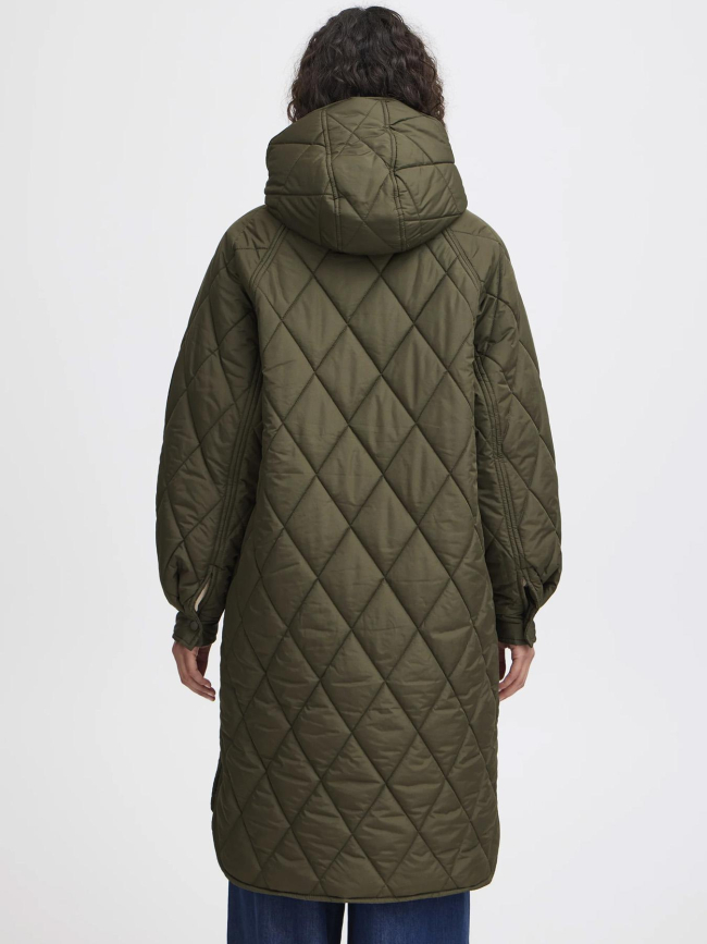 Doudoune longue hansa kaki femme - Ichi