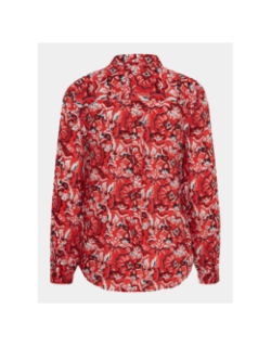 Chemise imprimée vera rouge femme - Ichi