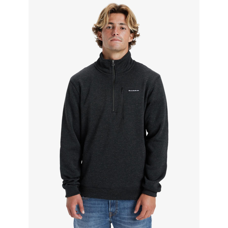 Sweat à col zippé keller noir homme - Quiksilver