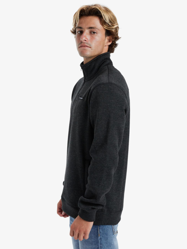 Sweat à col zippé keller noir homme - Quiksilver