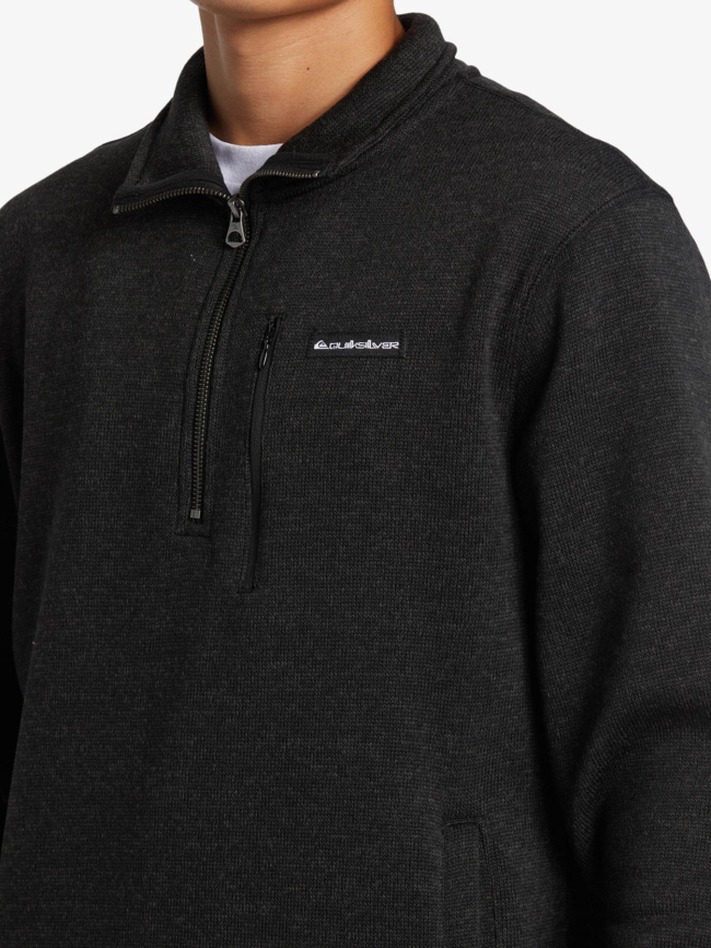Sweat à col zippé keller noir homme - Quiksilver