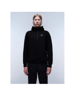 Sweat à col zippé b-badge hzh noir homme - Napapijri