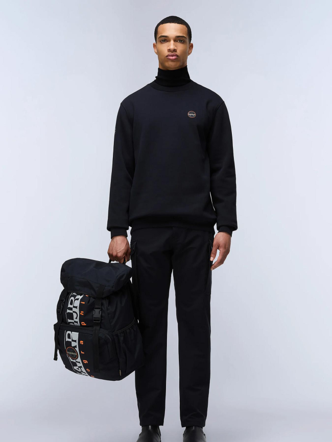 Sweat badge rocky noir homme - Napapijri