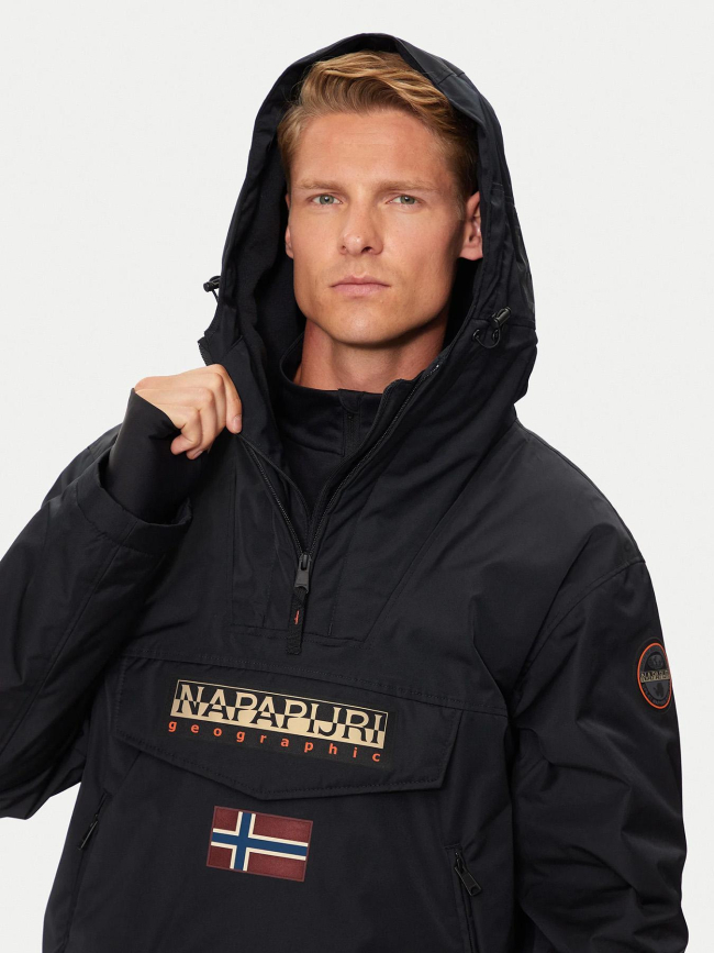 Blouson parka rainforest next noir homme - Napapijri