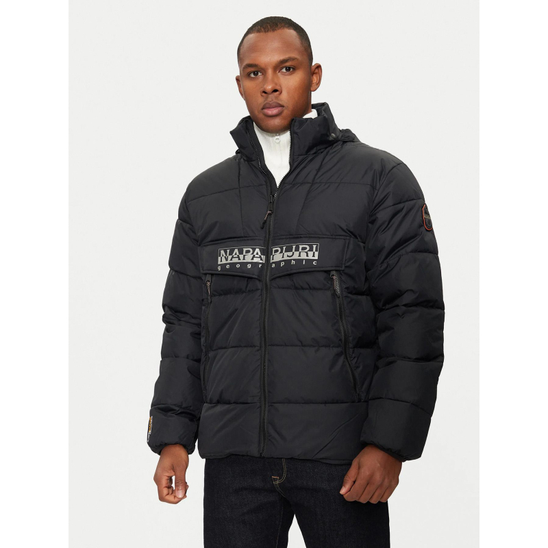 Doudoune d'hiver raiforest puffer noir homme - Napapijri