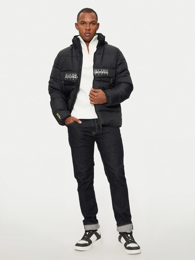 Doudoune d'hiver raiforest puffer noir homme - Napapijri