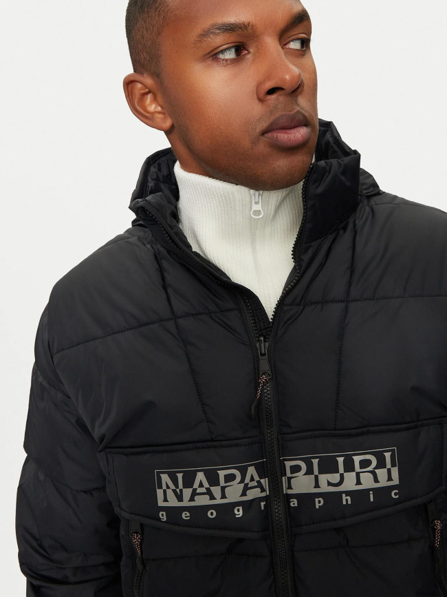 Doudoune d'hiver raiforest puffer noir homme - Napapijri