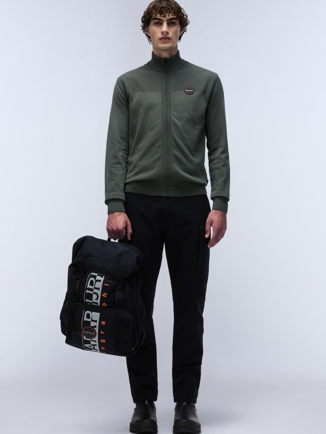 Pull zippé derri kaki homme - Napapijri