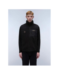 Gilet sans manches en polaires yupik noir homme - Napapijiri