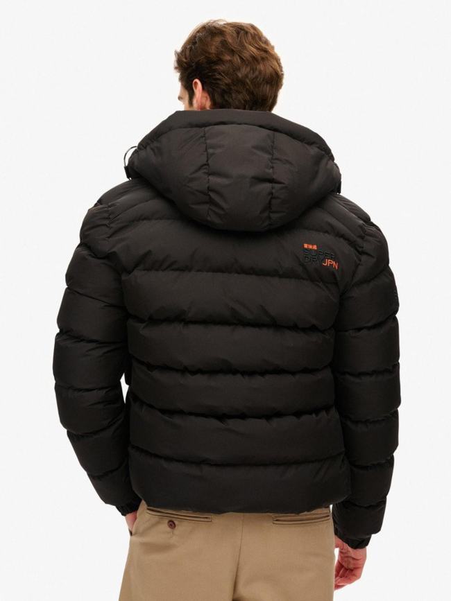 Doudoune à capuche sport noir homme - Superdry