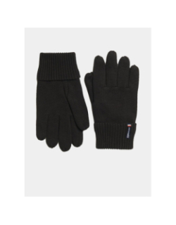 Gants en maille à logo essential noir homme - Superdry