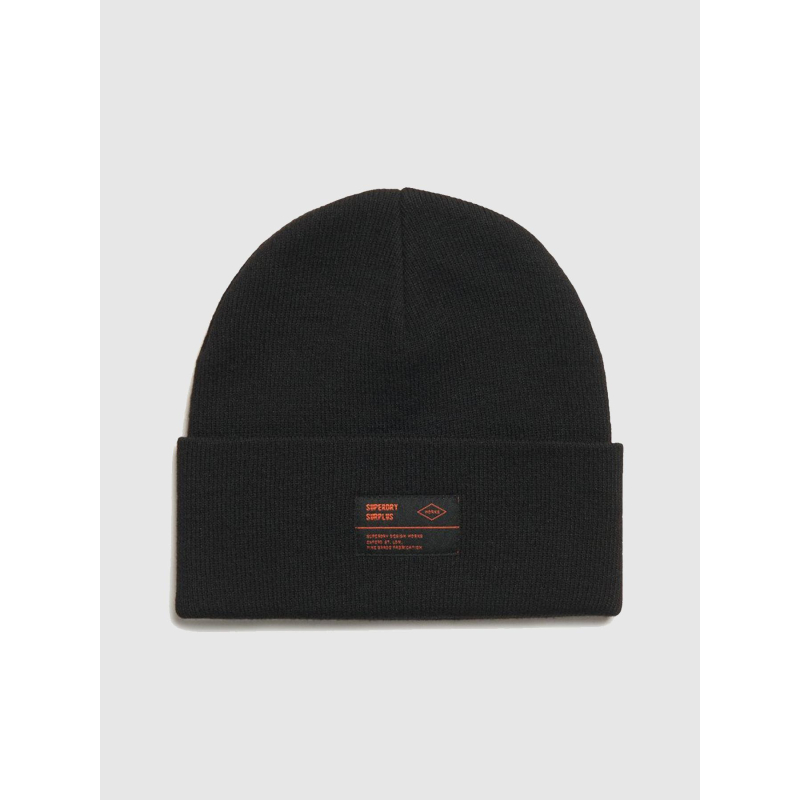 Bonnet en maille surplus noir - Superdry