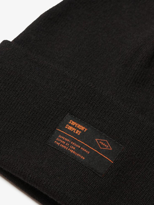 Bonnet en maille surplus noir - Superdry
