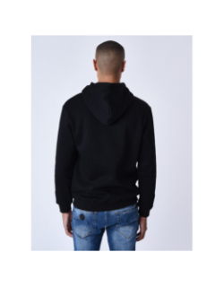 Sweat zippé à capuche logo brodé noir homme - Project X Paris