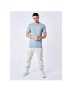 T-shirt logo brodé bleu vert homme - Project X Paris