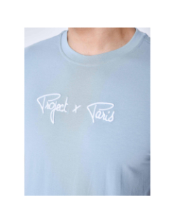 T-shirt logo brodé bleu vert homme - Project X Paris