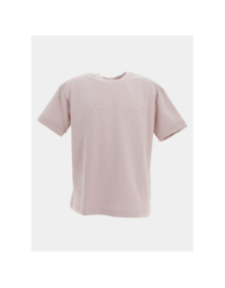 T-shirt logo brodé uni rose homme - Project X Paris