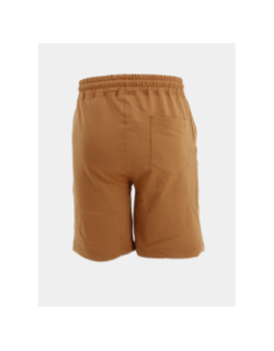 Short jogging logo brodé marron homme - Project X Paris