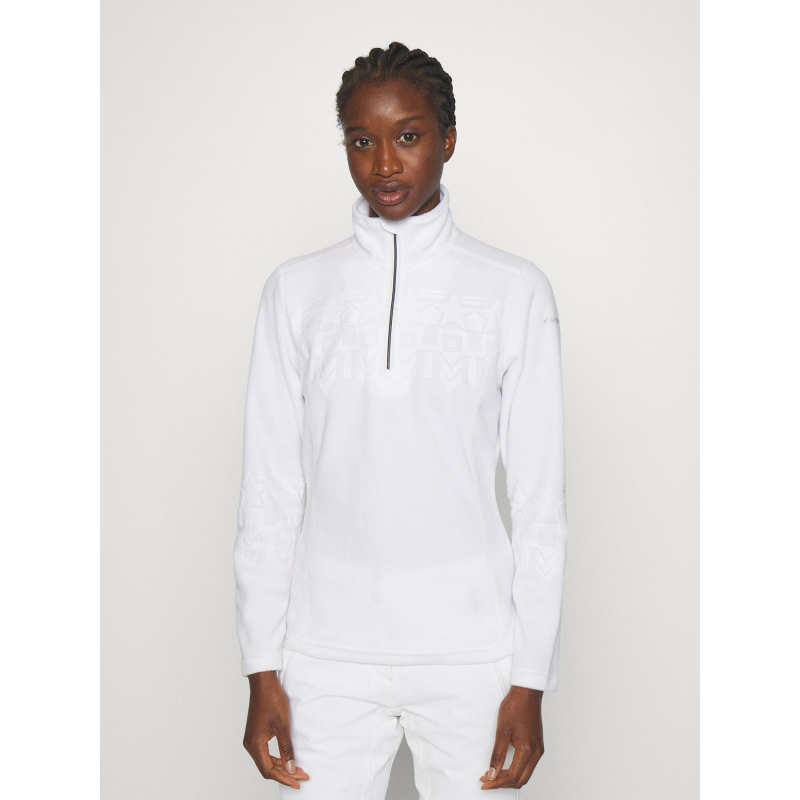 Polaire bi-matière fabius blanc femme - Icepeak