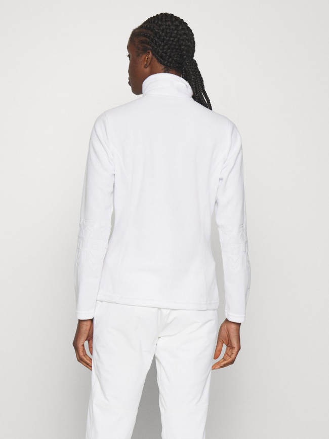 Polaire bi-matière fabius blanc femme - Icepeak