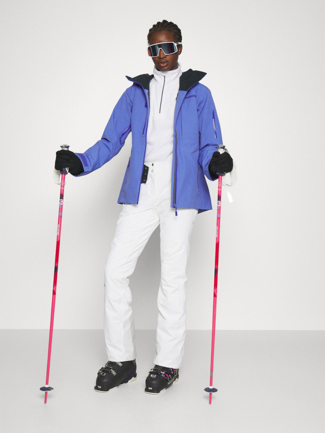 Polaire bi-matière fabius blanc femme - Icepeak