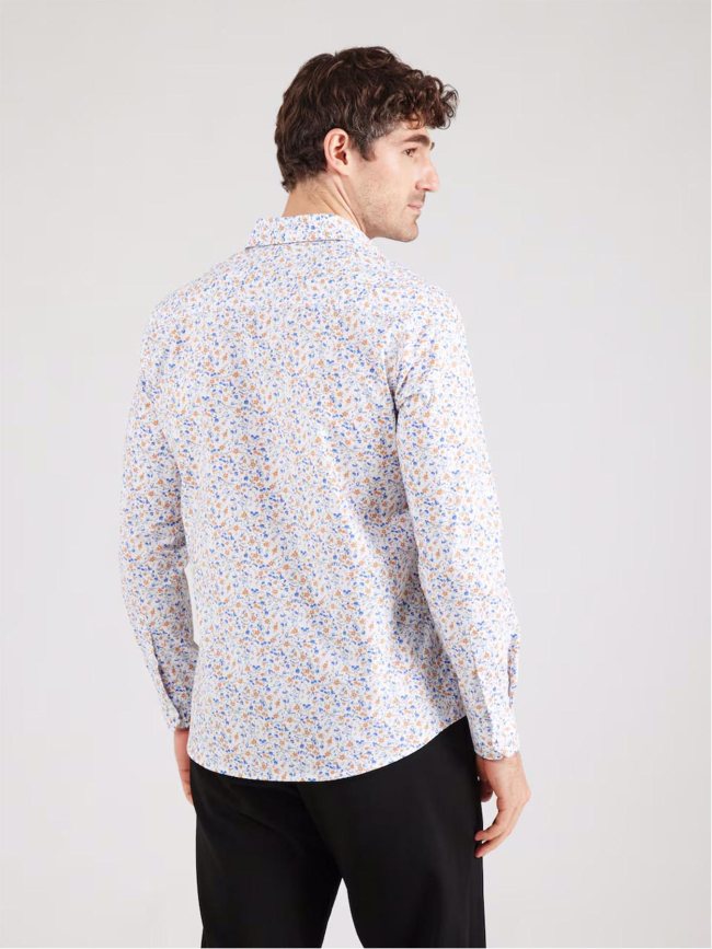 Chemise manches longues à motif floral blanc homme - Blend