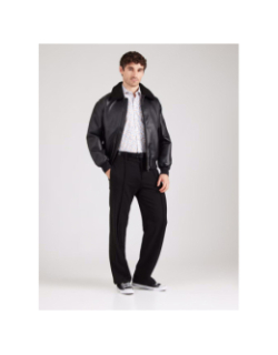 Chemise manches longues à motif floral blanc homme - Blend