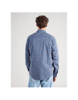 Chemise manches longues à motif floral bleu homme - Blend