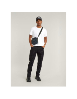 Pantalon droit tappered rovic zip noir homme - G star