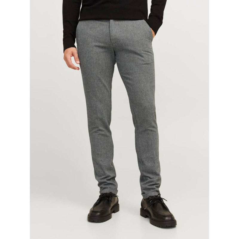 Pantalon chino slim fit jpstmarco jjhenry gris homme - Jack & Jones