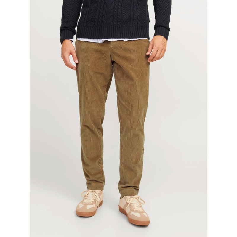 Pantalon velours côtelé stace marron homme - Jack & Jones