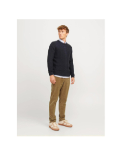 Pantalon velours côtelé stace marron homme - Jack & Jones