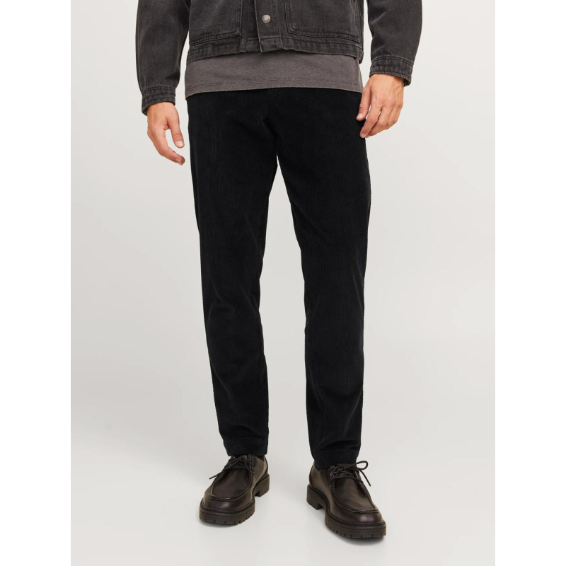 Pantalon velours côtelé stace noir homme - Jack & Jones