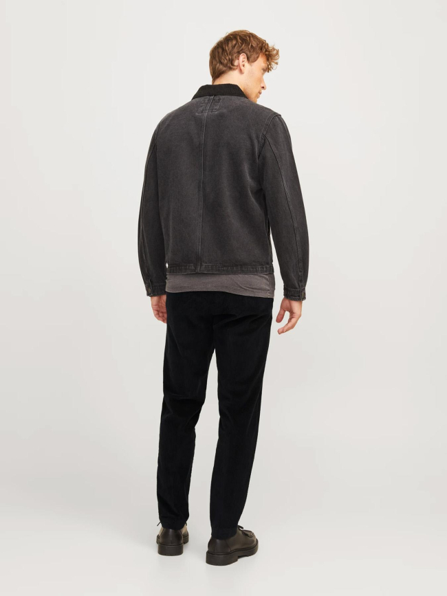 Pantalon velours côtelé stace noir homme - Jack & Jones