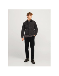 Pantalon velours côtelé stace noir homme - Jack & Jones
