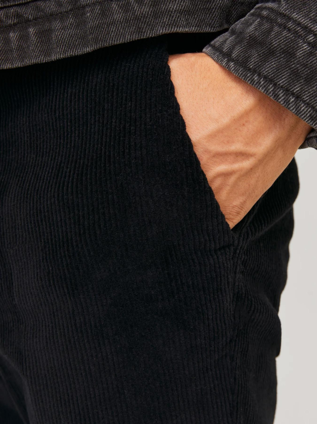 Pantalon velours côtelé stace noir homme - Jack & Jones