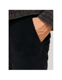 Pantalon velours côtelé stace noir homme - Jack & Jones