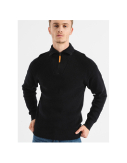 Pull col zippé outdoor noir homme - Jack & Jones