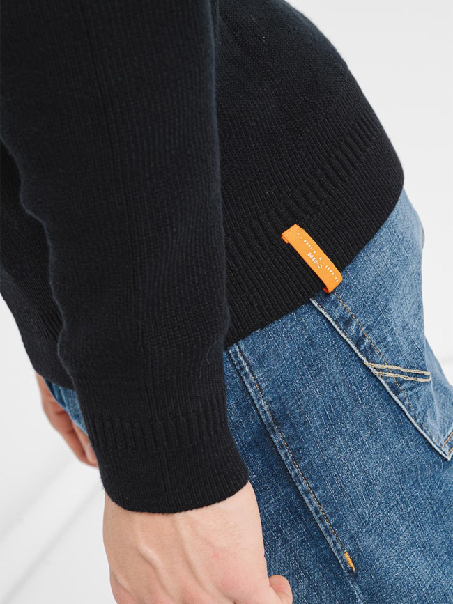 Pull col zippé outdoor noir homme - Jack & Jones