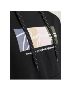 Sweat à capuche jorportland block noir homme - Jack & Jones
