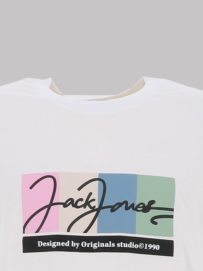 T-shirt portland block branding blanc homme - Jack & Jones