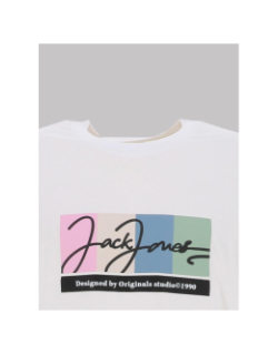 T-shirt portland block branding blanc homme - Jack & Jones