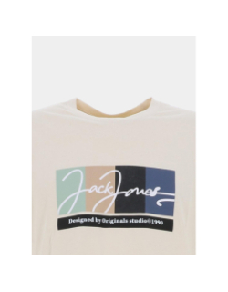 T-shirt portland block branding beige homme - Jack & Jones