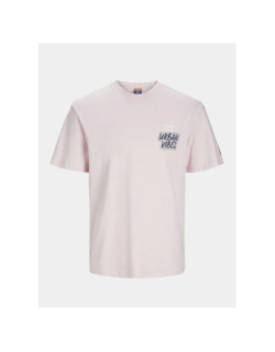 T-shirt à manches courtes trace boom rose homme - Jack & Jones