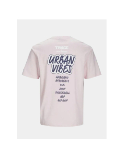 T-shirt à manches courtes trace boom rose homme - Jack & Jones