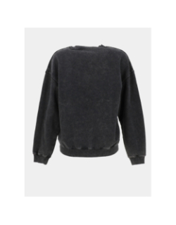 Sweat à col rond effet délavé s-cali gris fille - Teddy Smith