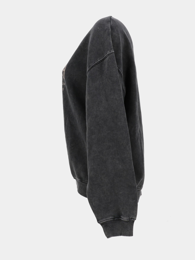 Sweat à col rond effet délavé s-cali gris fille - Teddy Smith