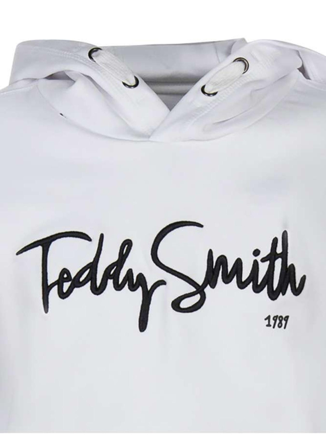 Sweat à capuche every blanc enfant - Teddy Smith